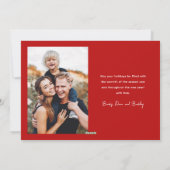 スクリプトレタリングメリークリスマス2写真 シーズンカード (裏面)