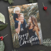 スクリプトレタリングメリークリスマス2写真 シーズンカード