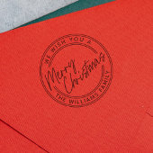 スクリプトレタリングメリークリスマス セルフインキングスタンプ