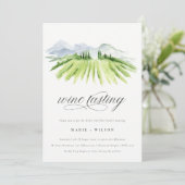 スクリプトワイナリーヴィネヤードワインテイスティングパーティー招待状 サンキューカード (スタンド正面)