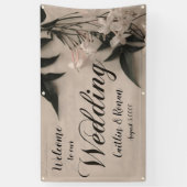 スクリプト付きジャスミン 横断幕 (縦)