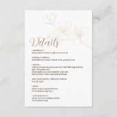 スクリプト付きミニマルお洒落リストカード エンクロージャーカード (正面)