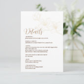 スクリプト付きミニマルお洒落リストカード エンクロージャーカード (スタンド正面)