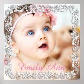 スクリプト付き美しい大型フォトポスタ縁どー ポスター (正面)