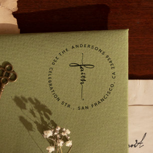 スクリプト信仰クロスラウンド差出人住所 セルフインキングスタンプ