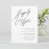 スクリプト写真の後ずっと楽しくミニマル結婚リスト 招待状 (スタンド正面)