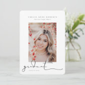 スクリプト化されたスナップショットの卒業写真の発表 案内状 (スタンド正面)