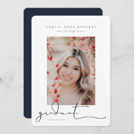 スクリプト化されたスナップショットの卒業写真の発表 案内状