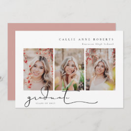 スクリプト化されたスナップショットの卒業写真の発表 案内状