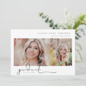 スクリプト化されたスナップショットの卒業写真の発表 案内状 (スタンド正面)