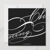 スクリプト化された《キリスト教》洗礼式や命名式モダンクロス金ゴールド宗教 招待状 (裏面)