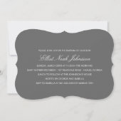 スクリプト化バプテスマ・ロザリオ・クロス・モノグラム宗教 招待状 (裏面)