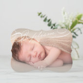 スクリプト化バプテスマ・ロザリオ・クロス・モノグラム宗教 招待状 (スタンド正面)