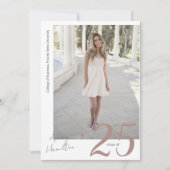 スクリプト卒業生カード 5 枚の写真 招待状 (正面)