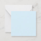 スクリプト名から手書きのメモLight Blue ノートカード (裏面)