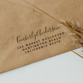 スクリプト名とシンプル差出人住所 セルフインキングスタンプ