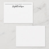 スクリプト名のデスクエレガントから ノートカード (正面/裏面)