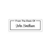 スクリプト名エレガントのデスクから(Cursive) セルフインキングスタンプ (デザイン)