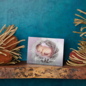 スクリプト名エレガント写真ベビーシンプル フォトプラーク (側面)