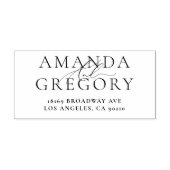 スクリプト名エレガント自墨付きゴム印 セルフインキングスタンプ (デザイン)