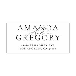 スクリプト名エレガント自墨付きゴム印 セルフインキングスタンプ