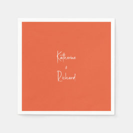 スクリプト名オレンジ結婚のカクテルナプキン スタンダードカクテルナプキン