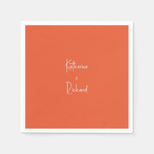 スクリプト名オレンジ結婚のカクテルナプキン スタンダードカクテルナプキン (正面)