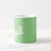スクリプト名カスタムギフトSageグリーンコーヒーマグ コーヒーマグカップ (中央)