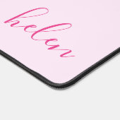 スクリプト名クラシックのピンクのピンクパーソナライズされた色 デスクマット (コーナー)