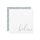 スクリプト名グレパーソナライズされたー ノートカード (正面/裏面インサイチュ)