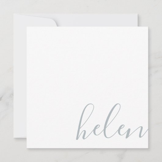 スクリプト名グレパーソナライズされたー ノートカード (正面)