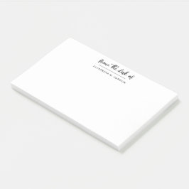 スクリプト名シンプルのデスクパーソナライズされたから ポストイット