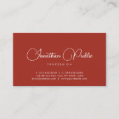 スクリプト名テンプレートモダンエレガントプロフェッショナル 名刺 (正面)