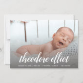 スクリプト名フォト磁気出産のお知らせ マグネット招待状 (正面)