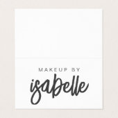 スクリプト名メイクアップアーティスト 名刺 (外部フラット)