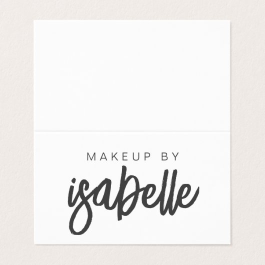 スクリプト名メイクアップアーティスト 名刺 (外部フラット)