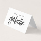 スクリプト名メイクアップアーティスト 名刺 (正面)