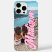 スクリプト名モダンモノグラム写真 Case-Mate iPhoneケース (裏面)