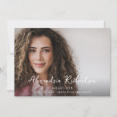 スクリプト名モダン写真の卒業発表2 招待状 (正面)
