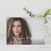 スクリプト名モダン写真の卒業発表2 招待状 (スタンド正面)