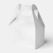 スクリプト名モダン白パーソナライズされた大理石 フェイバーボックス (裏面サイド)