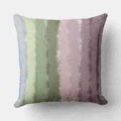 スクリプト名モノグラムグラデーション紫の緑のストライプ クッション (裏面)