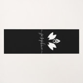 スクリプト名ヨガポーズロータスパーソナライズされた ヨガマット (裏面(横))