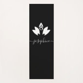 スクリプト名ヨガポーズロータスパーソナライズされた ヨガマット (正面)