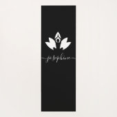 スクリプト名ヨガポーズロータスパーソナライズされた ヨガマット (裏面)