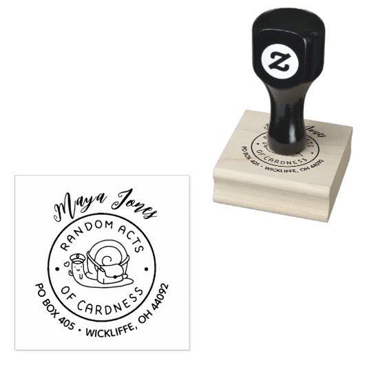 スクリプト名ランダム悪行差出人住所 ラバースタンプ (押印)