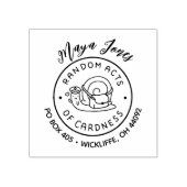 スクリプト名ランダム悪行差出人住所 ラバースタンプ (インプリント)