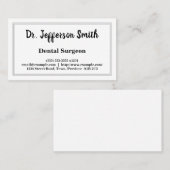 スクリプト名歯科医の名刺 名刺 (正面/裏面)