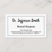 スクリプト名歯科医の名刺 名刺 (正面)