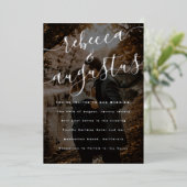 スクリプト名結婚写真の銀 箔招待状 (立ち正面)